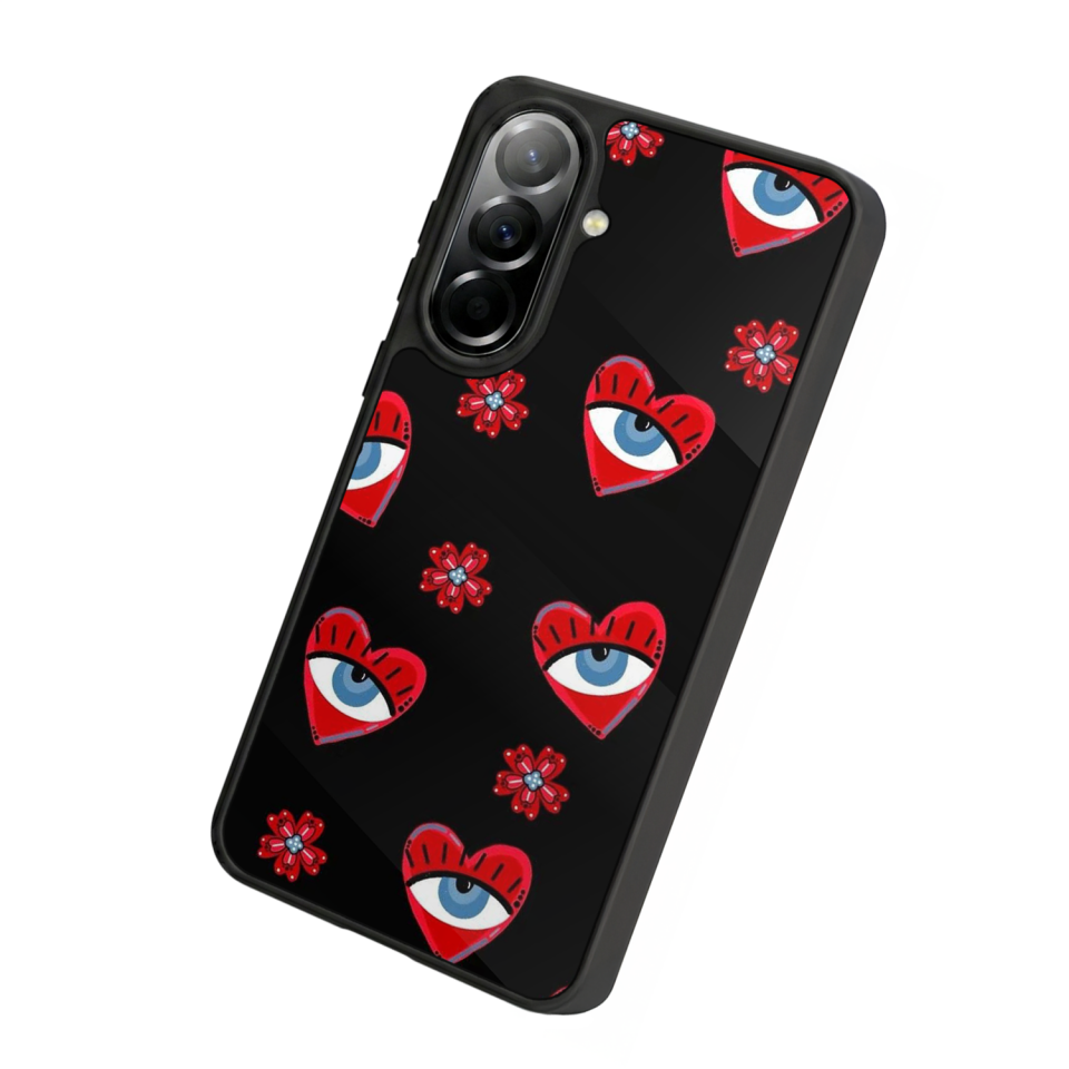 Samsung Galaxy A57 Uyumlu Göz Tasarımlı Glossy Premium Kılıf