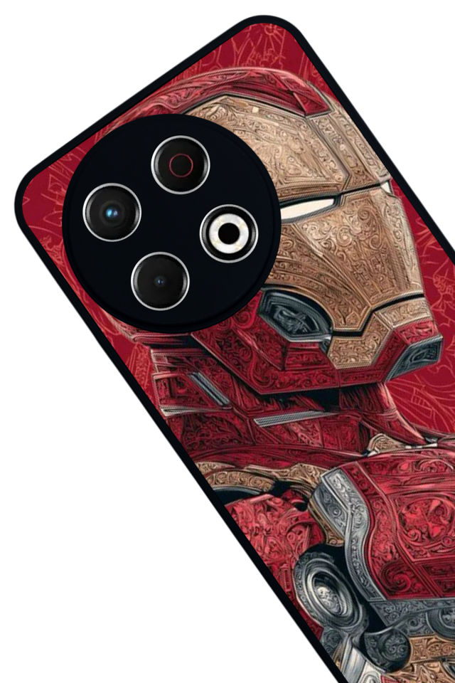 Tecno Spark 30 Pro Uyumlu  Iron Man ( Demir Adam ) Tasarımlı Glossy Premium Kılıf