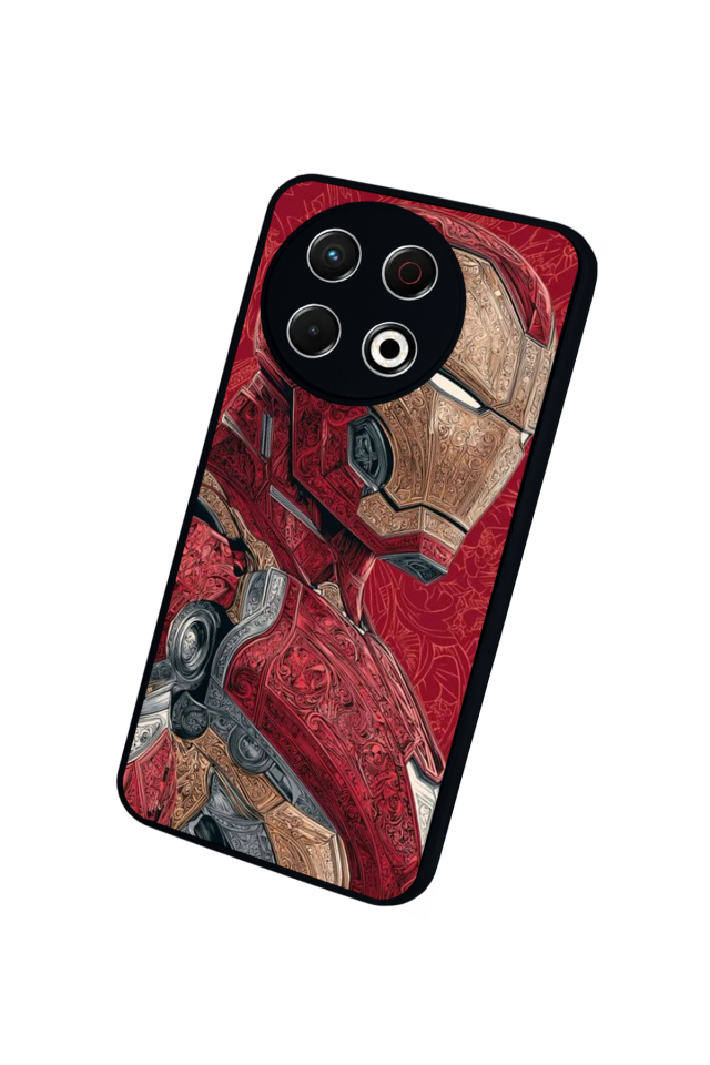 Tecno Spark 30 Pro Uyumlu  Iron Man ( Demir Adam ) Tasarımlı Glossy Premium Kılıf