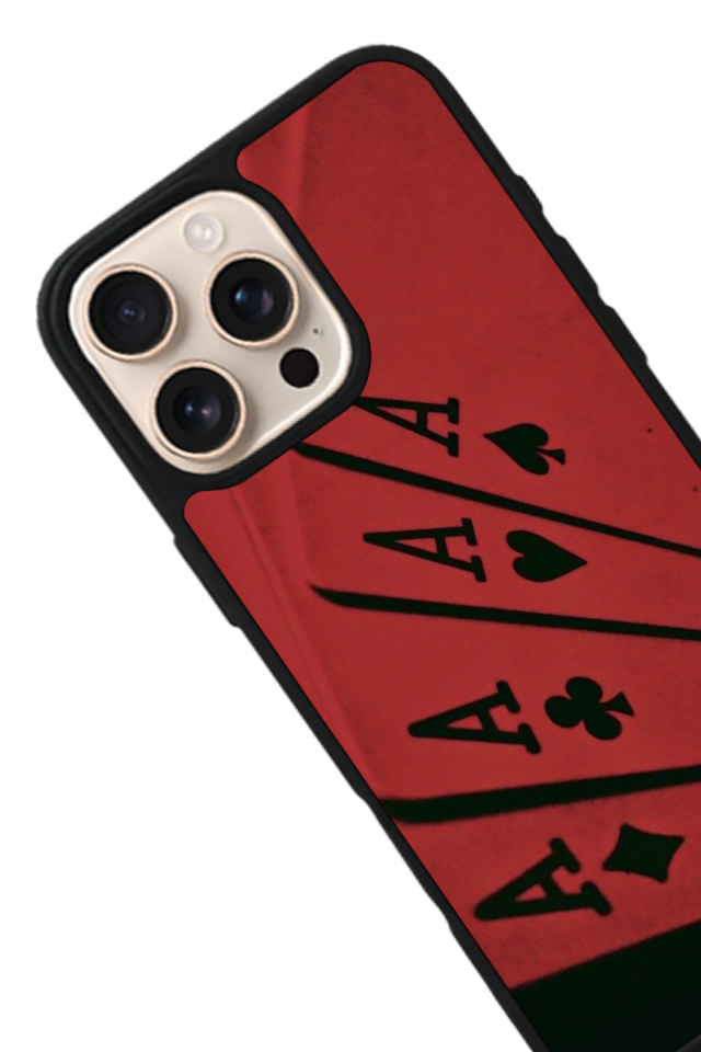 iPhone 16 Pro Max Uyumlu Kart Tasarımlı Glossy Premium Kılıf