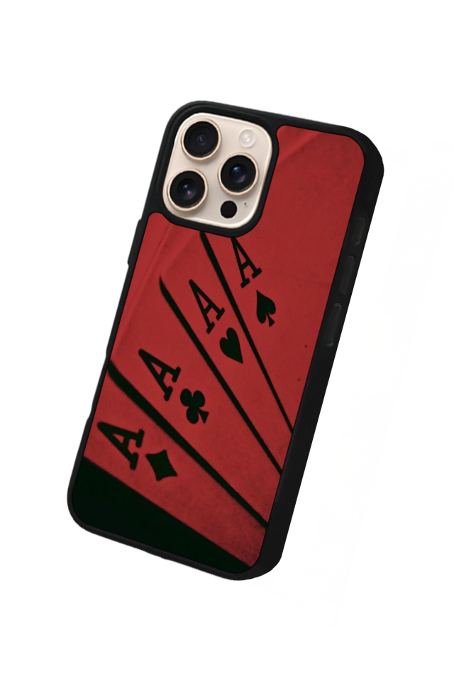iPhone 16 Pro Max Uyumlu Kart Tasarımlı Glossy Premium Kılıf