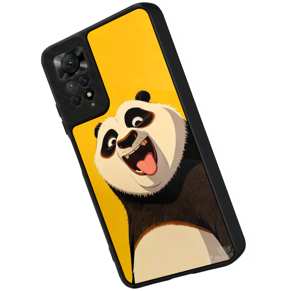 Xiaomi Redmi Note 12 Pro Uyumlu Kung Fu Panda Tasarımlı Glossy Premium Kılıf