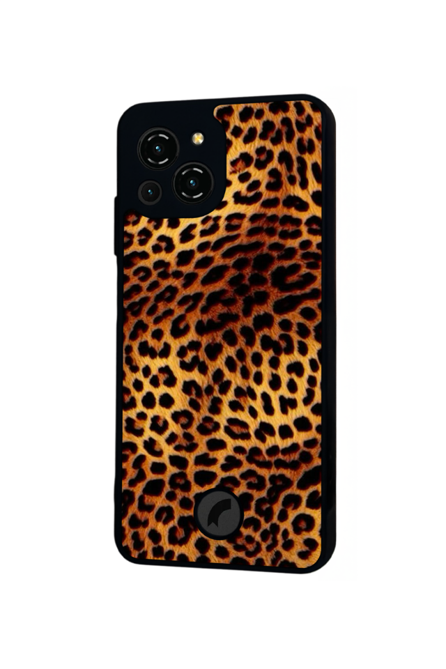 Reeder S23 Pro Max Uyumlu Leopar Tasarımlı Glossy Premium Kılıf