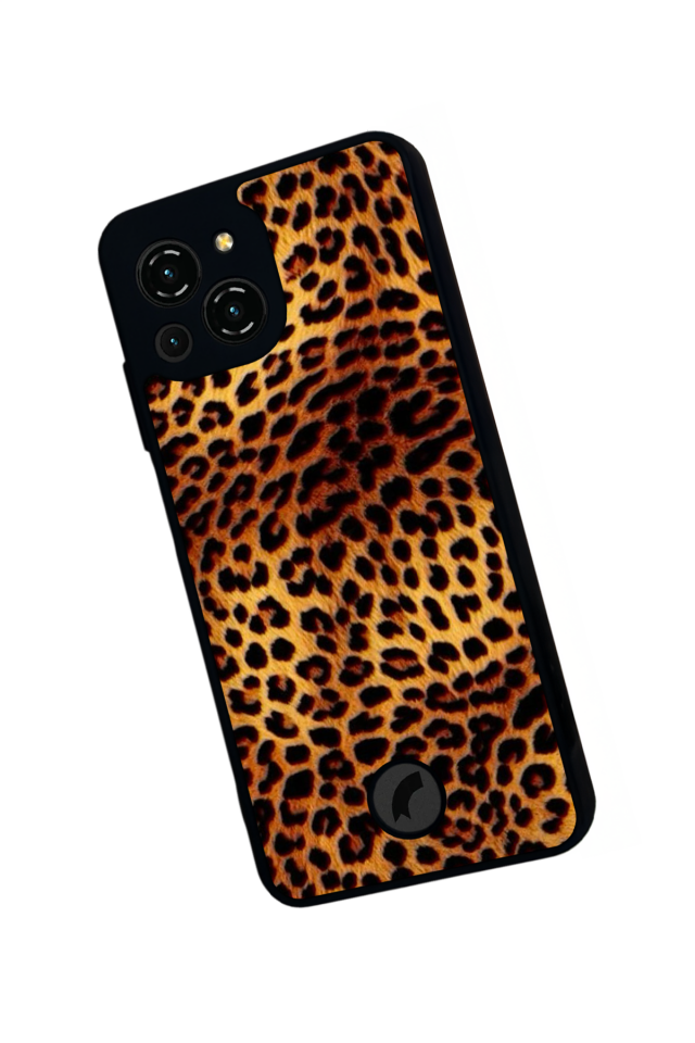 Reeder S23 Pro Max Uyumlu Leopar Tasarımlı Glossy Premium Kılıf