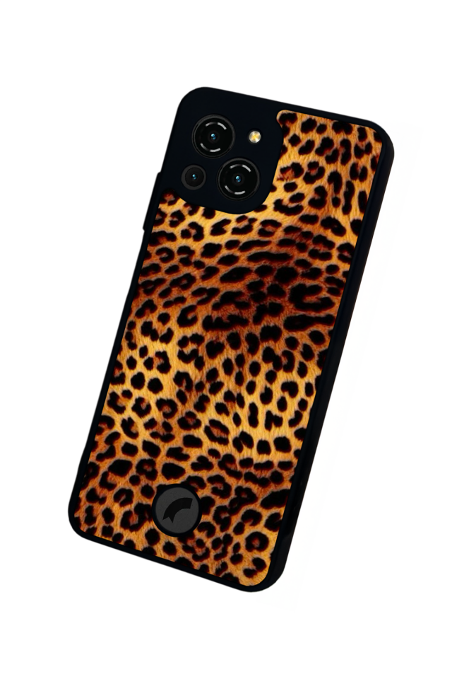 Reeder S23 Pro Max Uyumlu Leopar Tasarımlı Glossy Premium Kılıf