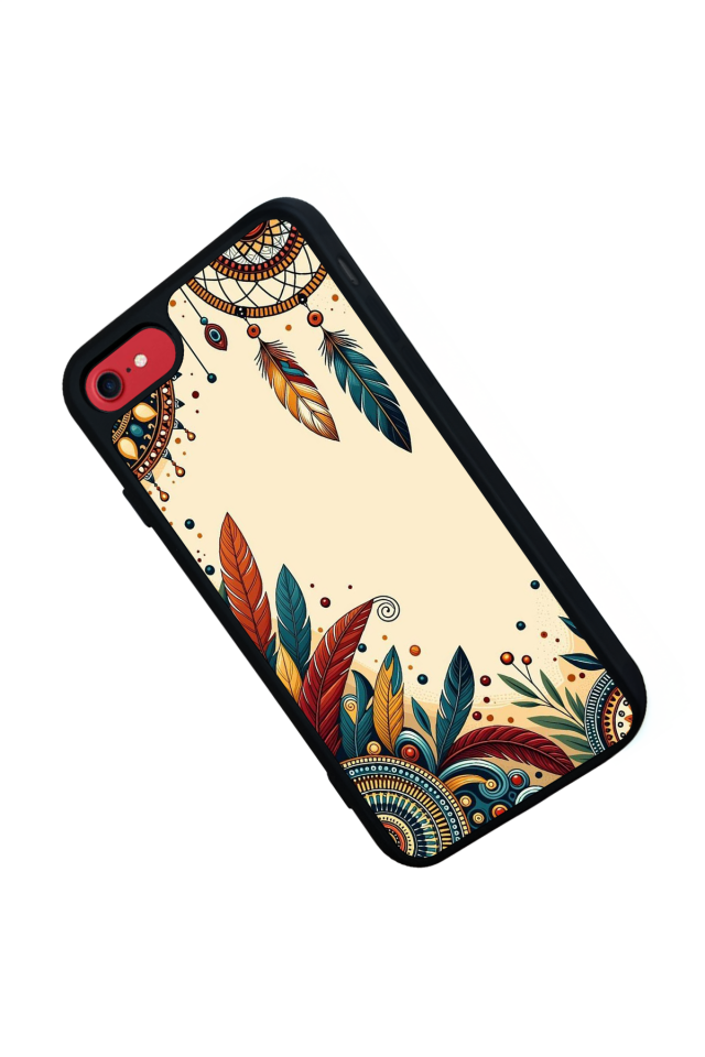 iPhone 8 Uyumlu Mandala Tasarımlı Glossy Premium Kılıf