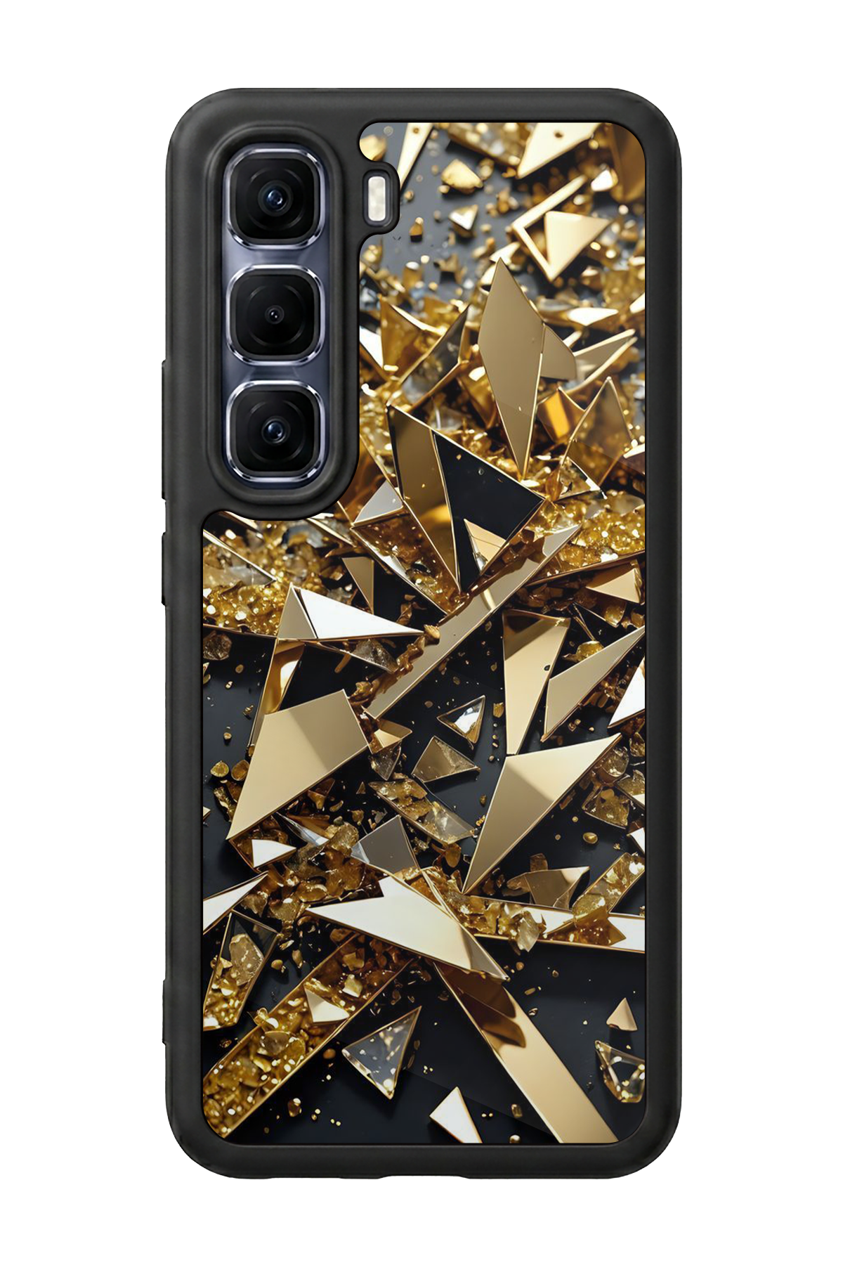 Infinix Hot 60 Pro Plus Uyumlu Mermer Marble Tasarımlı Glossy Premium Kılıf
