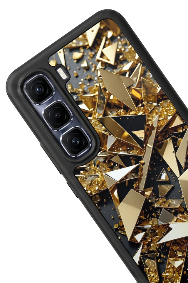 Infinix Hot 60 Pro Plus Uyumlu Mermer Marble Tasarımlı Glossy Premium Kılıf