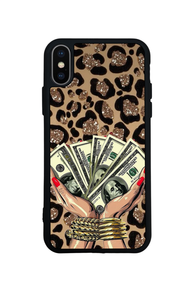 iPhone X/ XS Uyumlu Para Tasarımlı Glossy Premium Kılıf