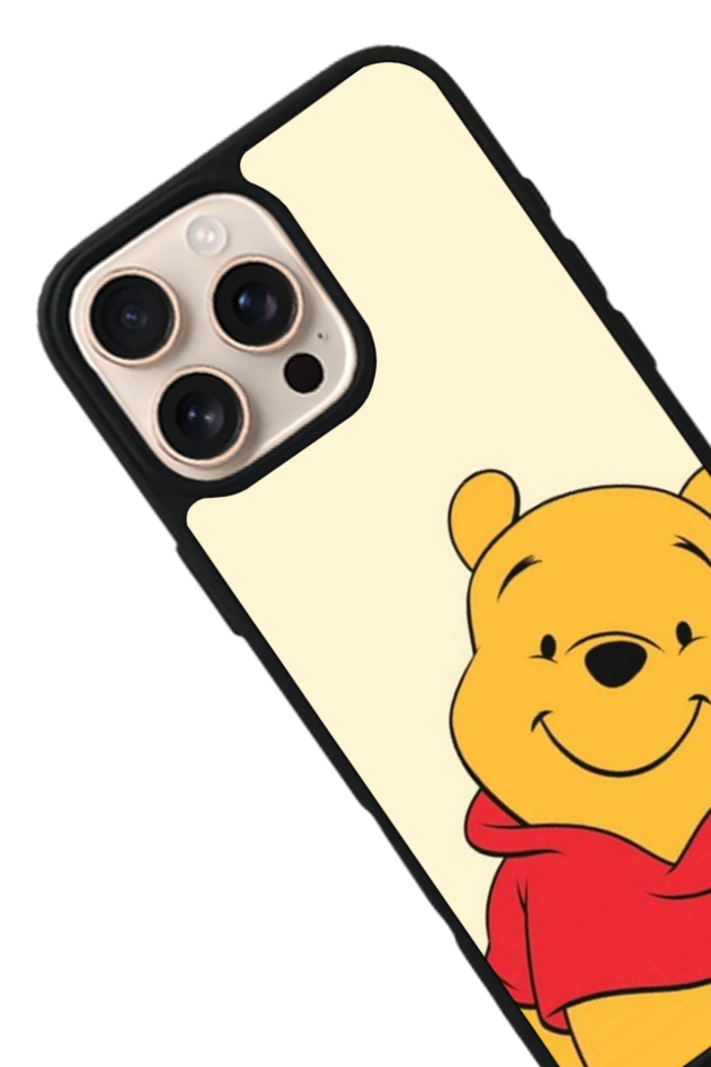 iPhone 15 Pro Max Uyumlu Winnie Tasarımlı Glossy Premium Kılıf