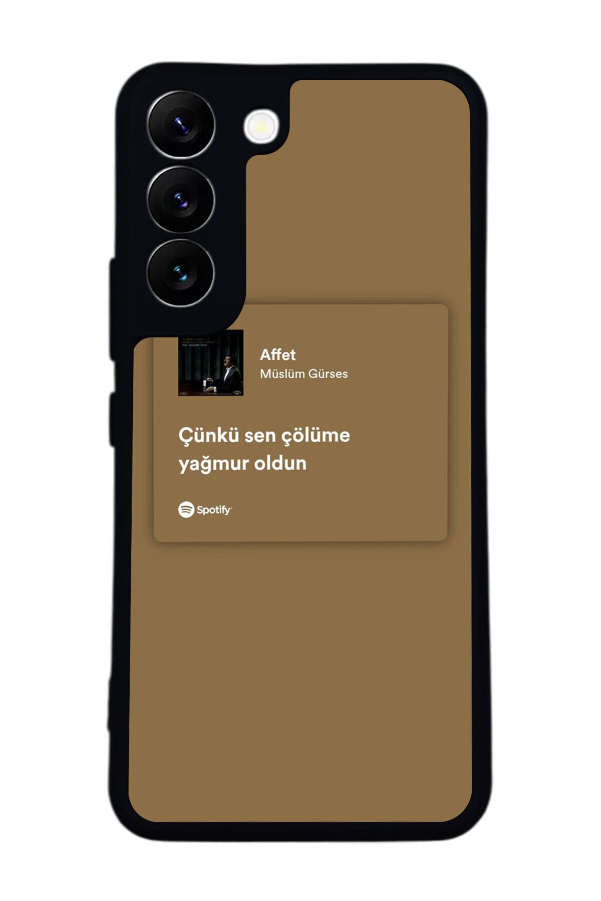 Samsung Galaxy S22 Uyumlu Sarki Sozleri Tasarımlı Glossy Premium Kılıf