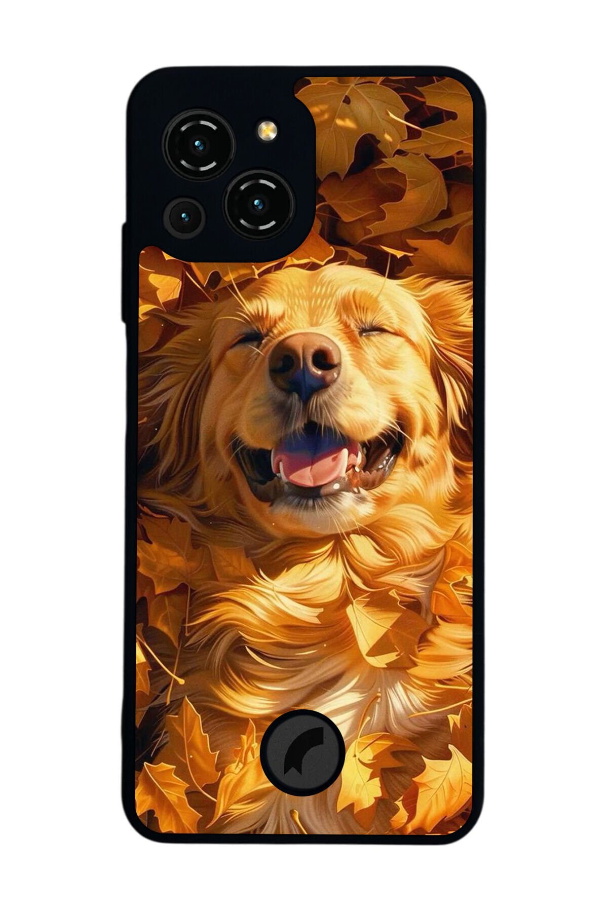 Reeder S23 Pro Max Uyumlu Golden Kopek Tasarımlı Glossy Premium Kılıf