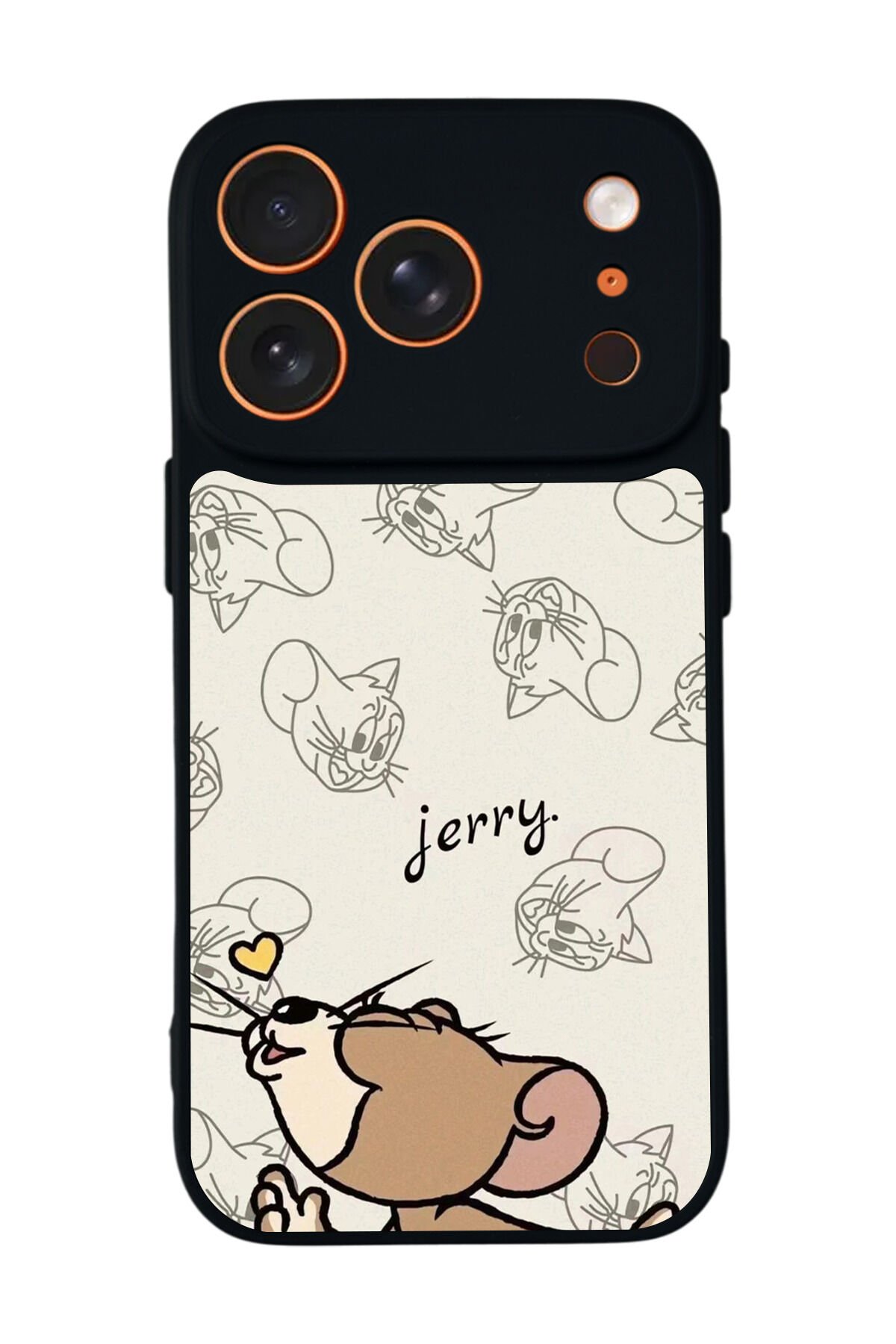iPhone 17 Pro Uyumlu Tom And Jerry Tasarımlı Glossy Premium Kılıf