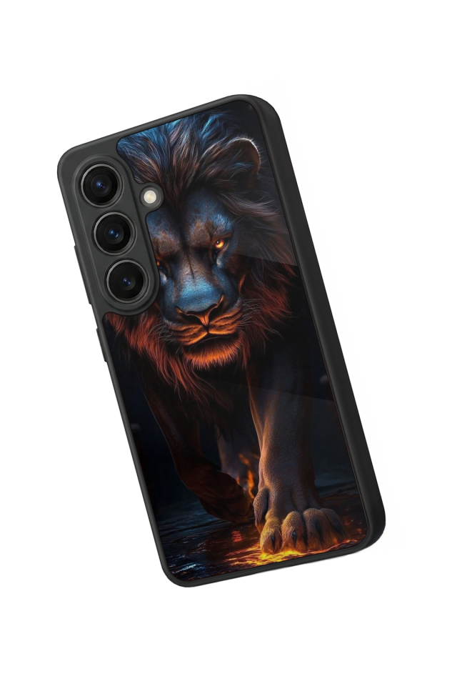 Samsung Galaxy S26 Uyumlu Aslan Tasarımlı Glossy Premium Kılıf