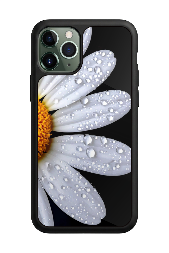 iPhone 11 Pro Uyumlu Cicek Tasarımlı Glossy Premium Kılıf