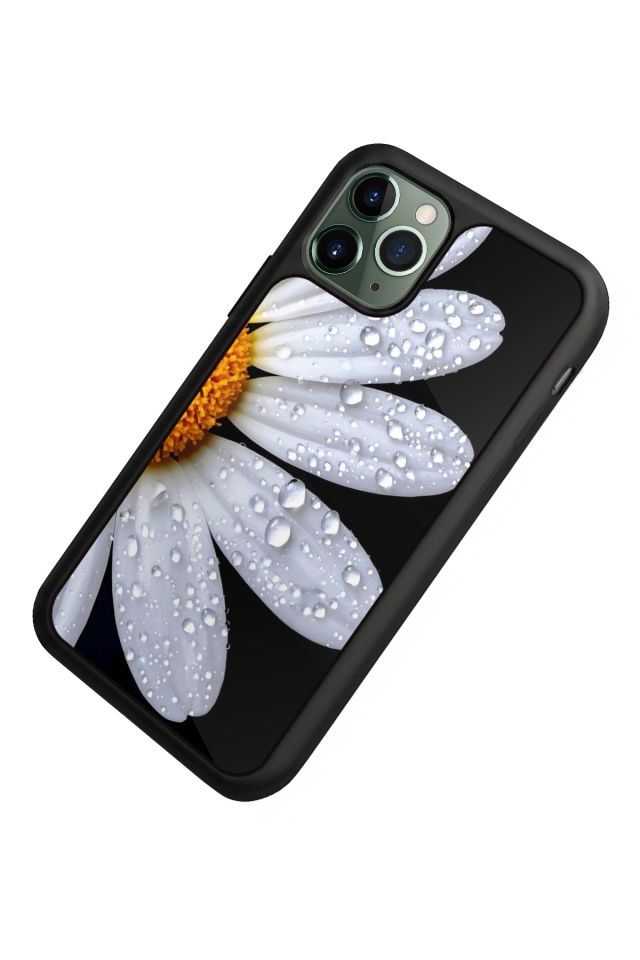 iPhone 11 Pro Uyumlu Cicek Tasarımlı Glossy Premium Kılıf