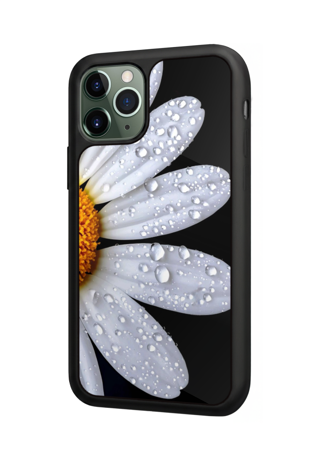 iPhone 11 Pro Uyumlu Cicek Tasarımlı Glossy Premium Kılıf