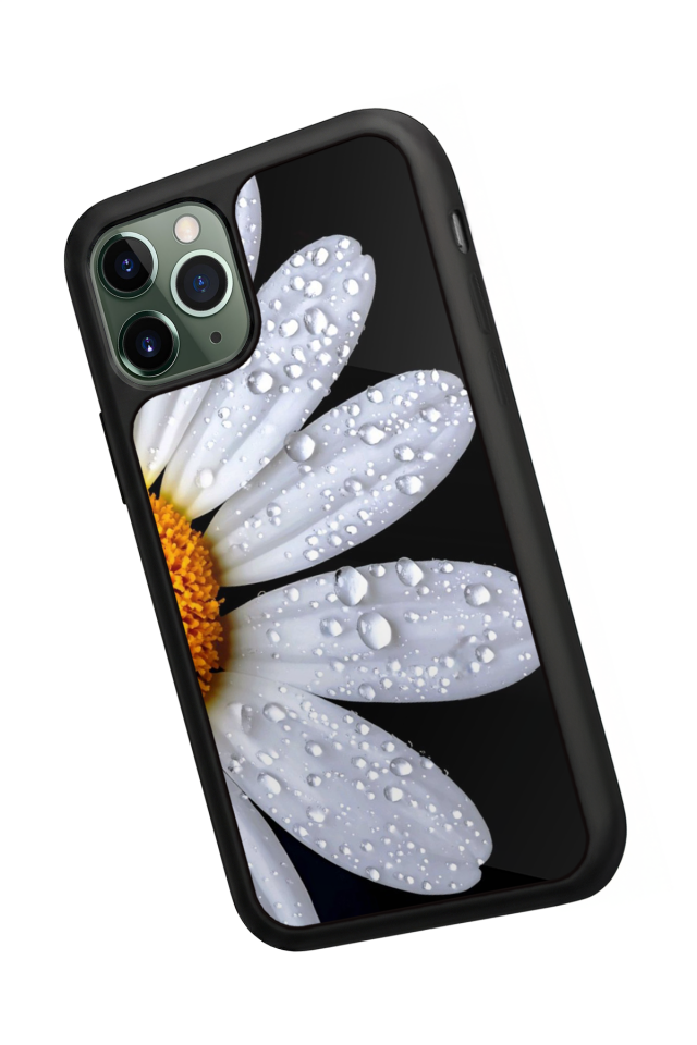 iPhone 11 Pro Uyumlu Cicek Tasarımlı Glossy Premium Kılıf