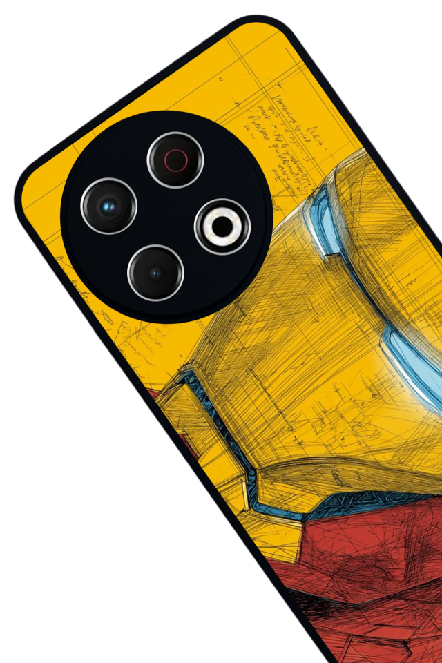 Tecno Spark 30 Pro Uyumlu  Iron Man ( Demir Adam ) Tasarımlı Glossy Premium Kılıf