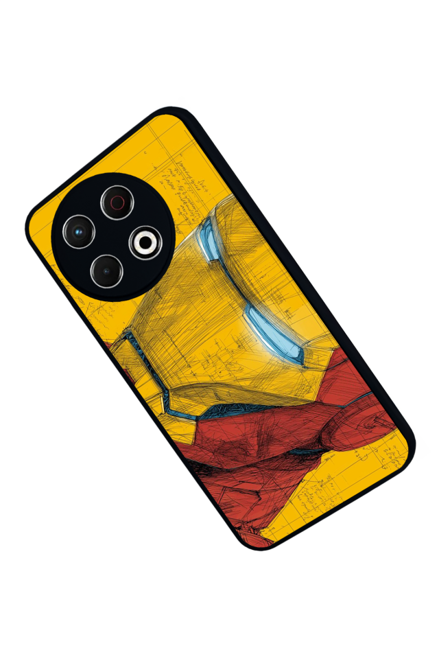 Tecno Spark 30 Pro Uyumlu  Iron Man ( Demir Adam ) Tasarımlı Glossy Premium Kılıf