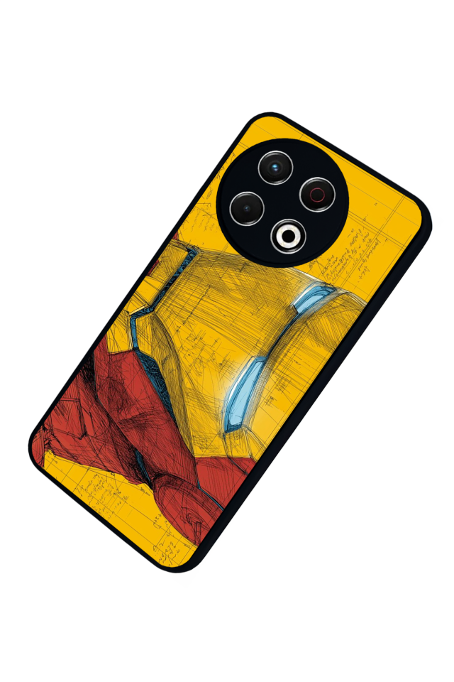 Tecno Spark 30 Pro Uyumlu  Iron Man ( Demir Adam ) Tasarımlı Glossy Premium Kılıf