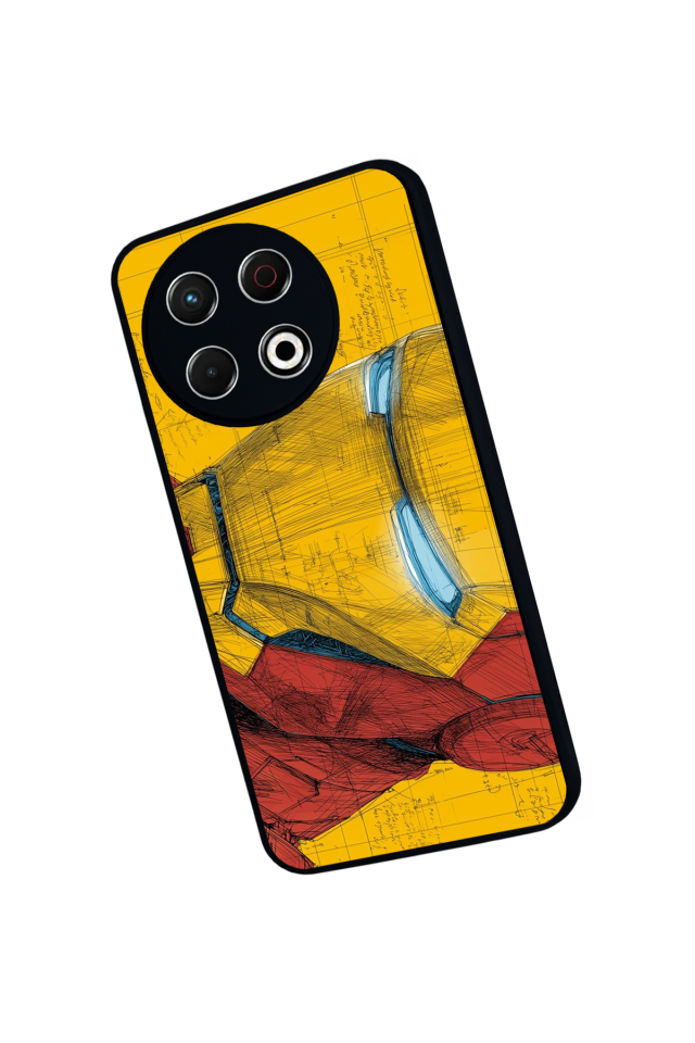 Tecno Spark 30 Pro Uyumlu  Iron Man ( Demir Adam ) Tasarımlı Glossy Premium Kılıf