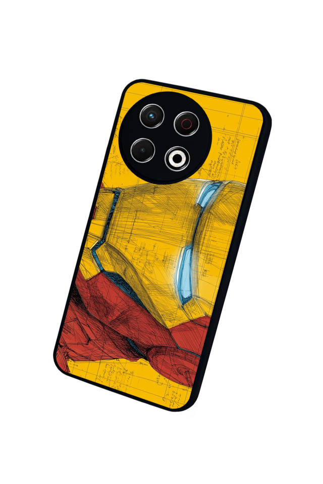 Tecno Spark 30 Pro Uyumlu  Iron Man ( Demir Adam ) Tasarımlı Glossy Premium Kılıf