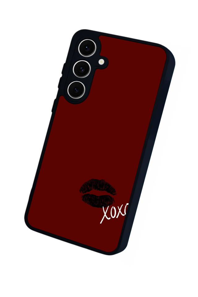 Samsung Galaxy S24 FE Uyumlu Kalp Love Tasarımlı Glossy Premium Kılıf