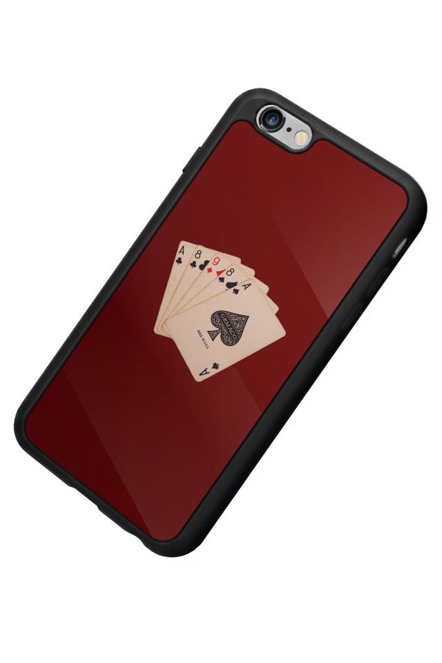 iPhone 6 Plus Uyumlu Kirmizi Tasarımlı Glossy Premium Kılıf