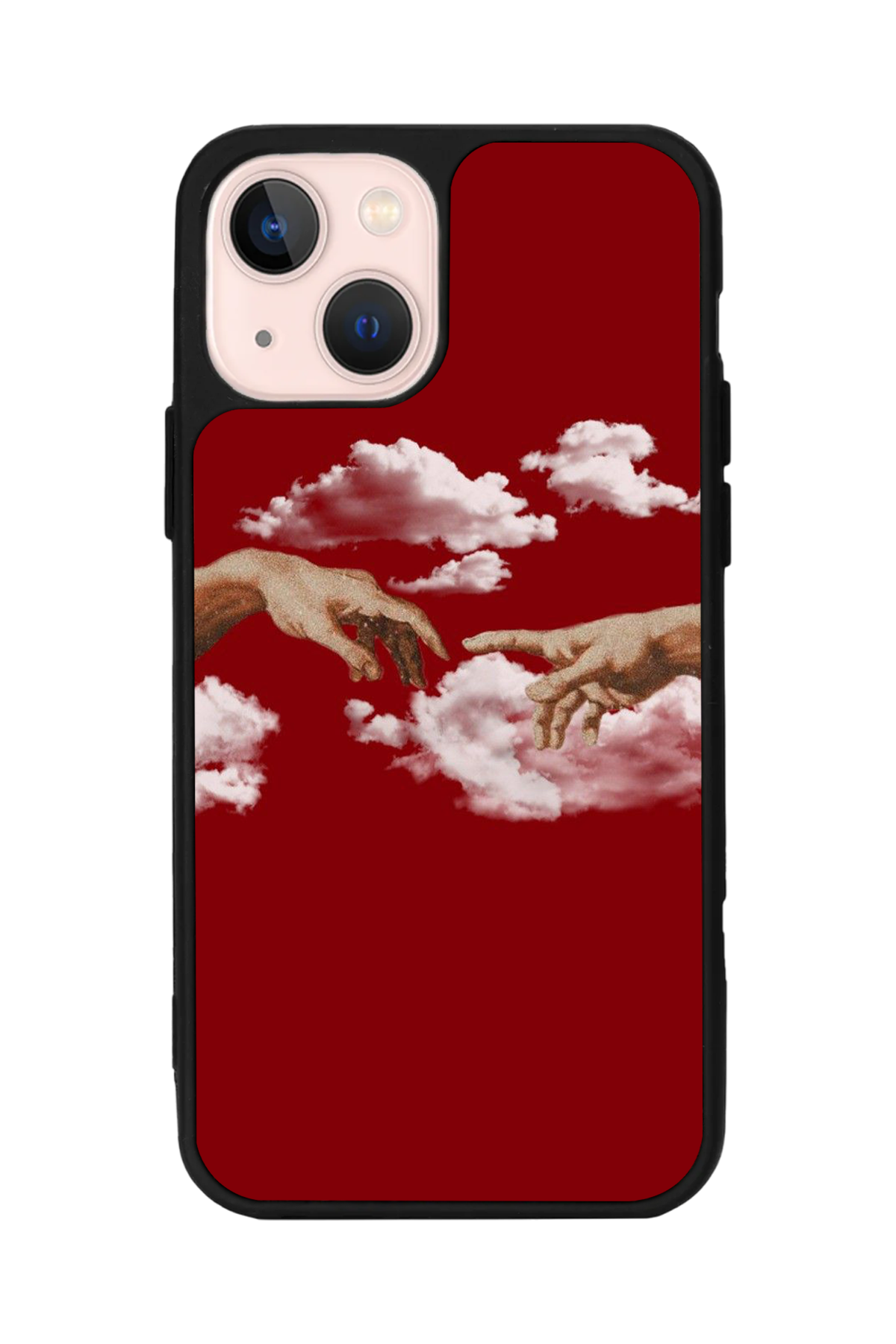 iPhone 13 Mini Uyumlu Kirmizi Tasarımlı Glossy Premium Kılıf