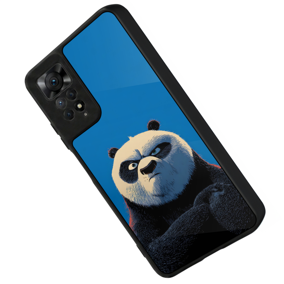 Xiaomi Redmi Note 12 Pro Uyumlu Kung Fu Panda Tasarımlı Glossy Premium Kılıf