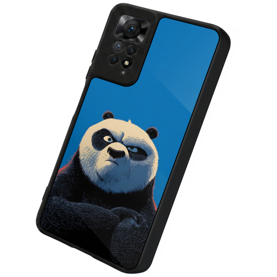 Xiaomi Redmi Note 12 Pro Uyumlu Kung Fu Panda Tasarımlı Glossy Premium Kılıf