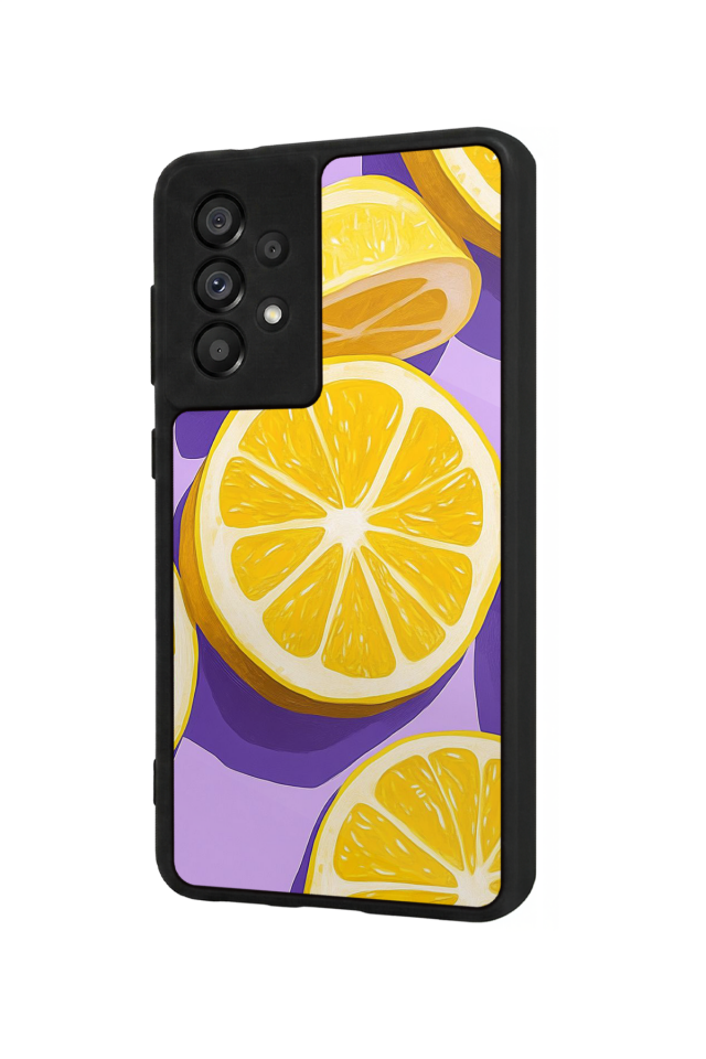 Samsung Galaxy A73 Uyumlu Limon Tasarımlı Glossy Premium Kılıf