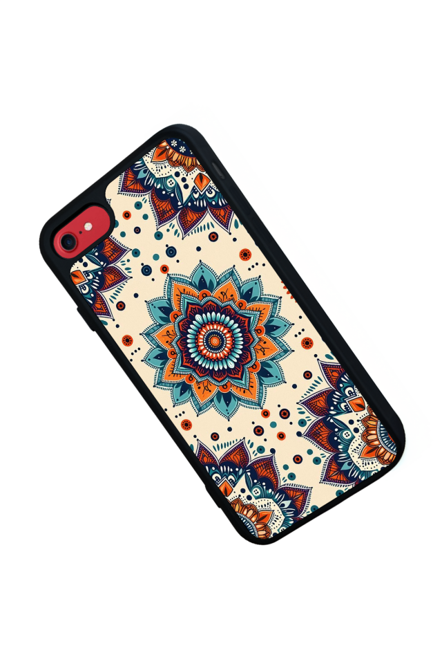 iPhone 8 Uyumlu Mandaal Tasarımlı Glossy Premium Kılıf