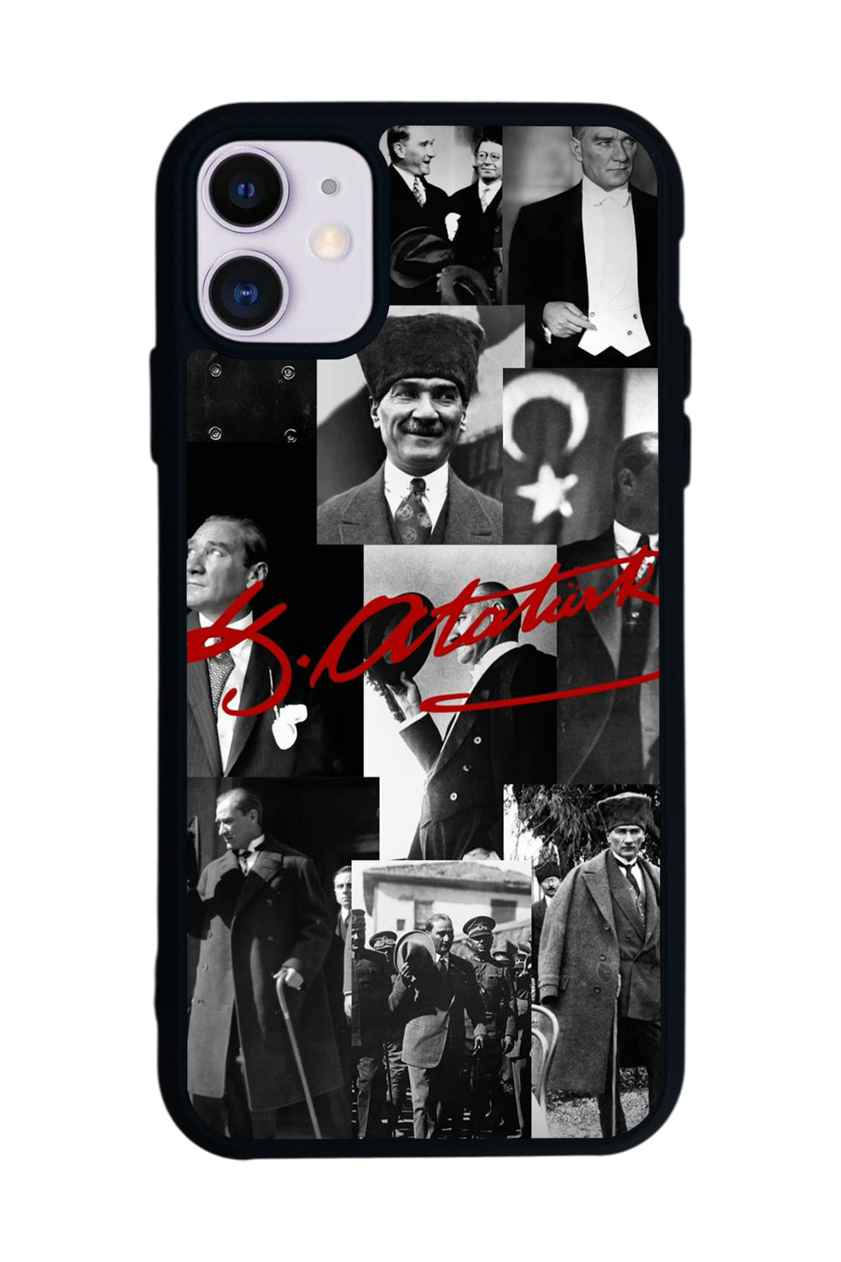 iPhone 11 Uyumlu Mustafa Kemal Ataturk Tasarımlı Glossy Premium Kılıf
