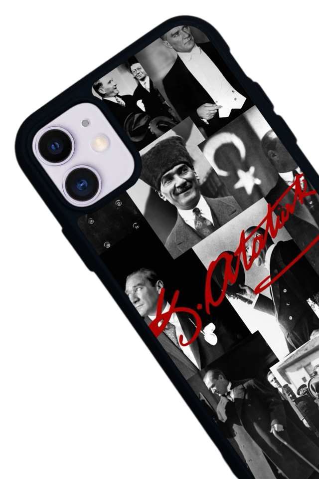 iPhone 11 Uyumlu Mustafa Kemal Ataturk Tasarımlı Glossy Premium Kılıf