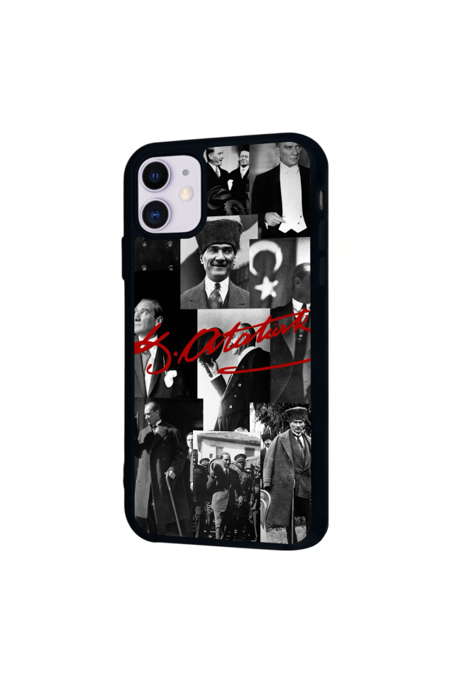 iPhone 11 Uyumlu Mustafa Kemal Ataturk Tasarımlı Glossy Premium Kılıf