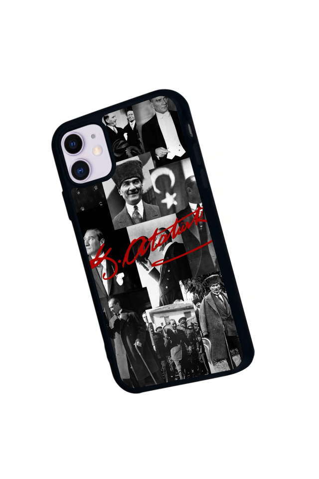 iPhone 11 Uyumlu Mustafa Kemal Ataturk Tasarımlı Glossy Premium Kılıf