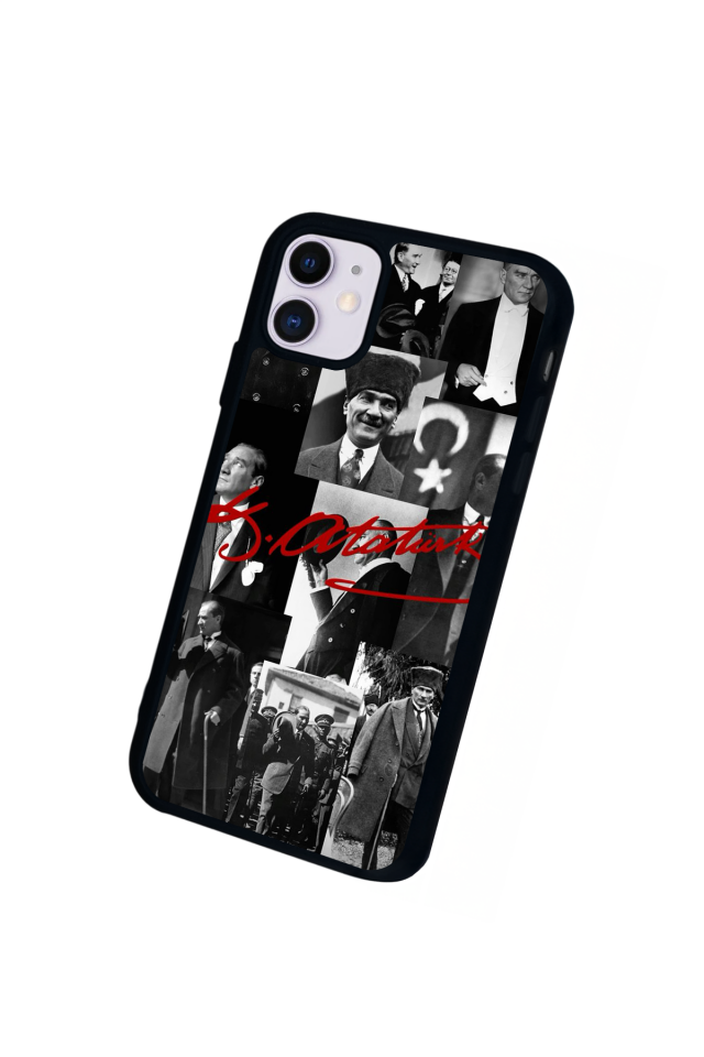 iPhone 11 Uyumlu Mustafa Kemal Ataturk Tasarımlı Glossy Premium Kılıf