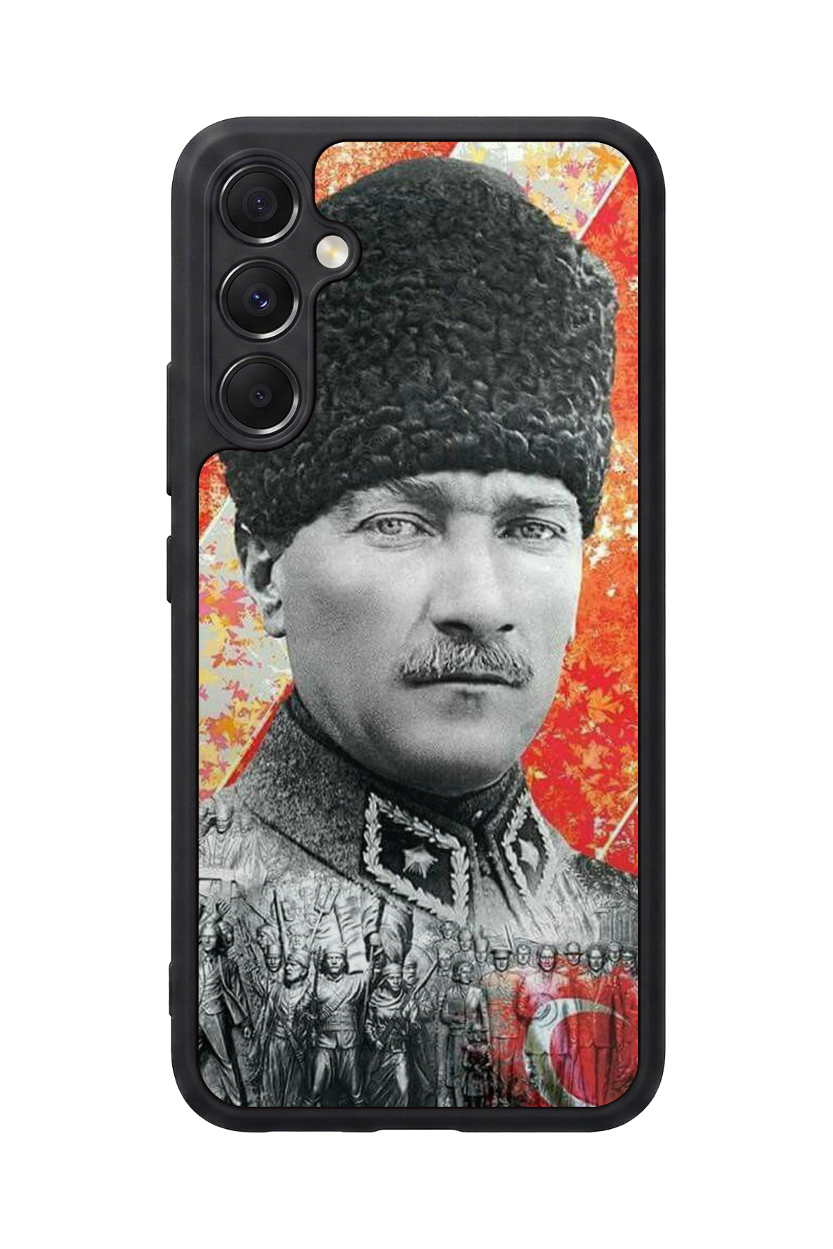 Samsung Galaxy M34 Uyumlu Mustafa Kemal Ataturk Tasarımlı Glossy Premium Kılıf