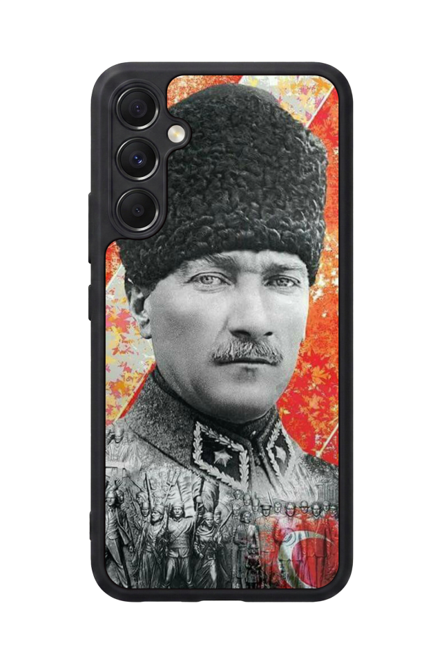 Samsung Galaxy M34 Uyumlu Mustafa Kemal Ataturk Tasarımlı Glossy Premium Kılıf
