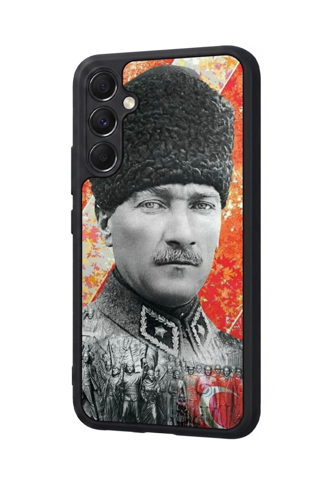 Samsung Galaxy M34 Uyumlu Mustafa Kemal Ataturk Tasarımlı Glossy Premium Kılıf