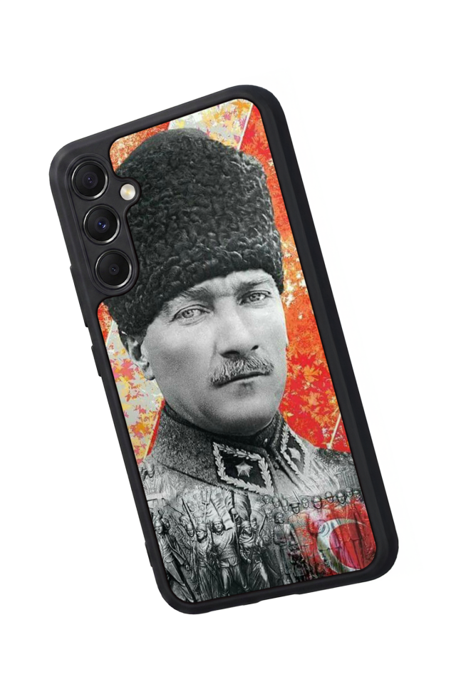Samsung Galaxy M34 Uyumlu Mustafa Kemal Ataturk Tasarımlı Glossy Premium Kılıf