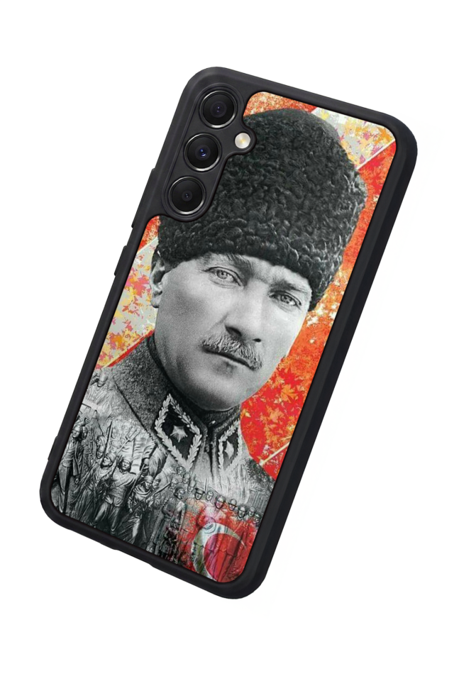 Samsung Galaxy M34 Uyumlu Mustafa Kemal Ataturk Tasarımlı Glossy Premium Kılıf