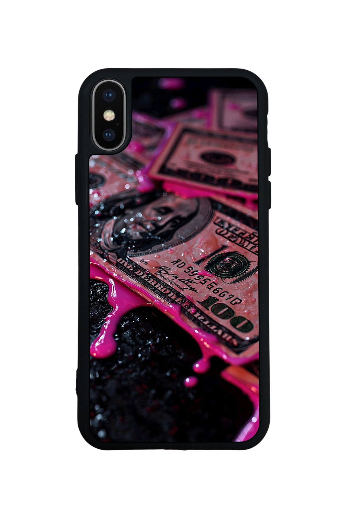 iPhone X/ XS Uyumlu Para Tasarımlı Glossy Premium Kılıf