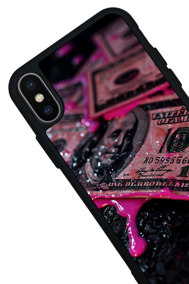 iPhone X/ XS Uyumlu Para Tasarımlı Glossy Premium Kılıf