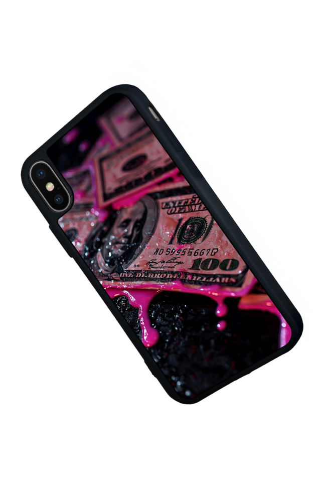 iPhone X/ XS Uyumlu Para Tasarımlı Glossy Premium Kılıf
