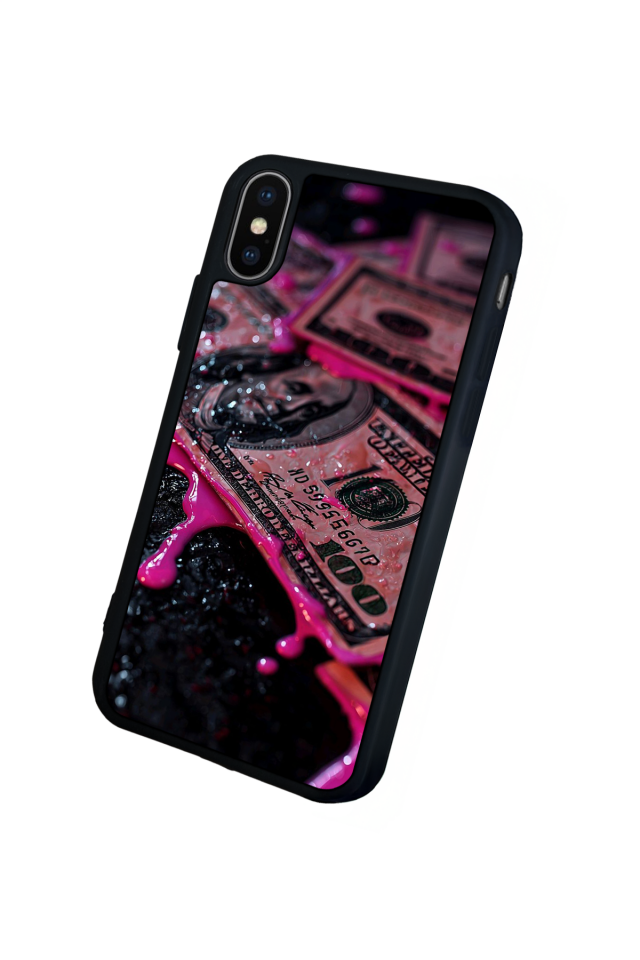 iPhone X/ XS Uyumlu Para Tasarımlı Glossy Premium Kılıf