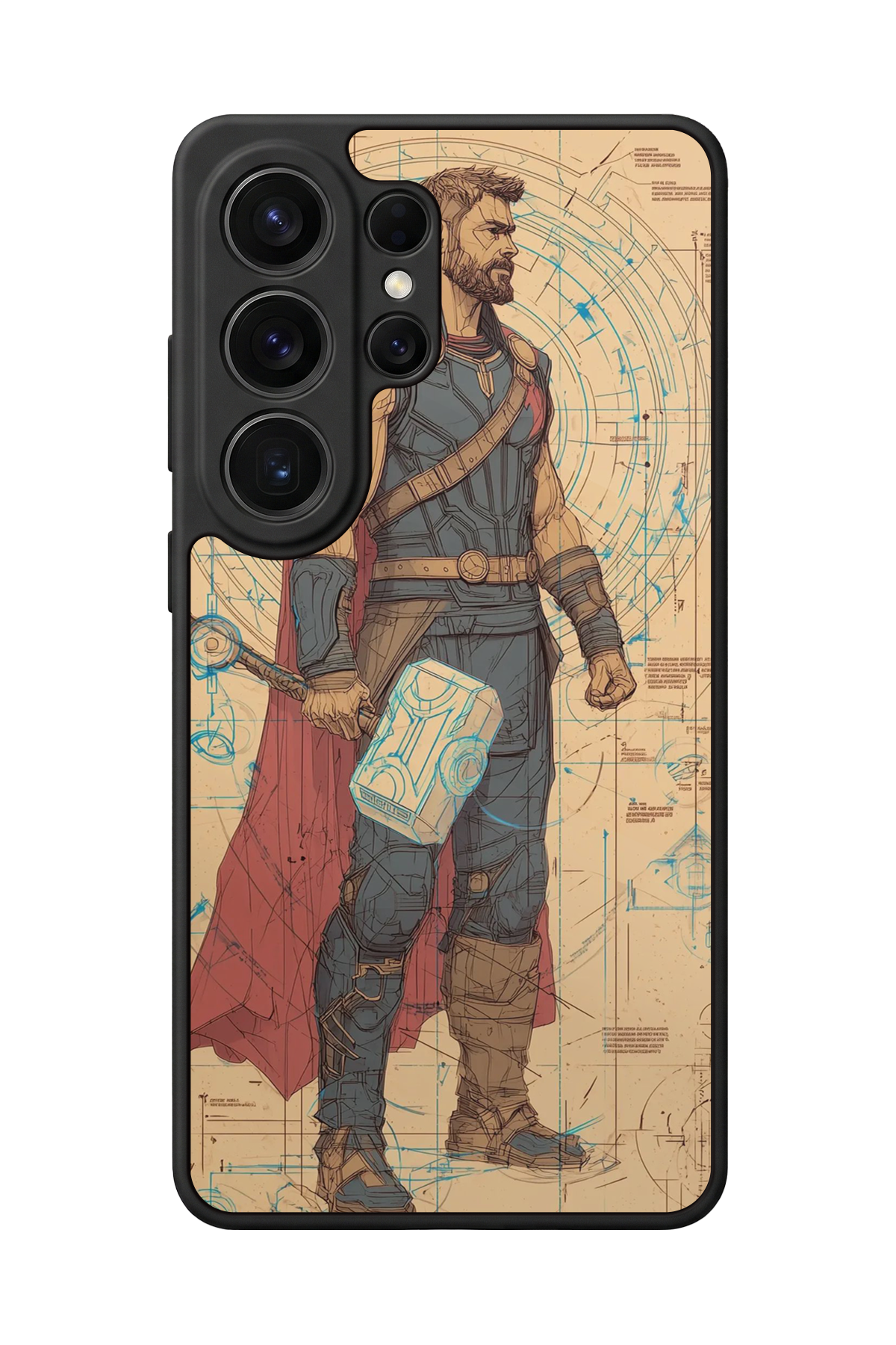 Samsung Galaxy S26 Ultra Uyumlu Thor Tasarımlı Glossy Premium Kılıf