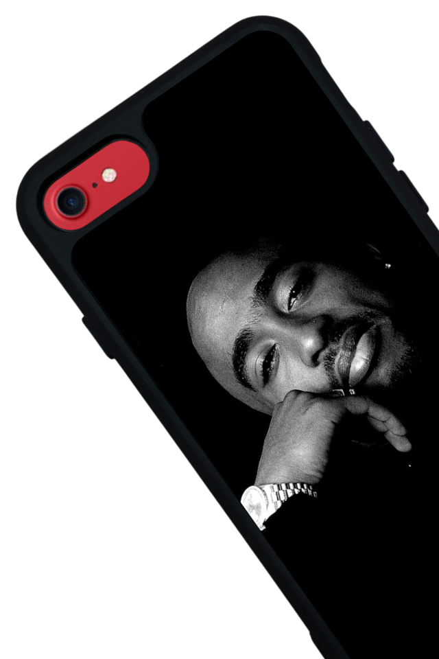 iPhone SE Uyumlu Tupac Tasarımlı Glossy Premium Kılıf
